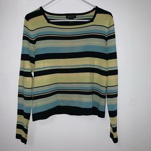CLOSING- SEND OFFERS SILK Color Block Sweater
